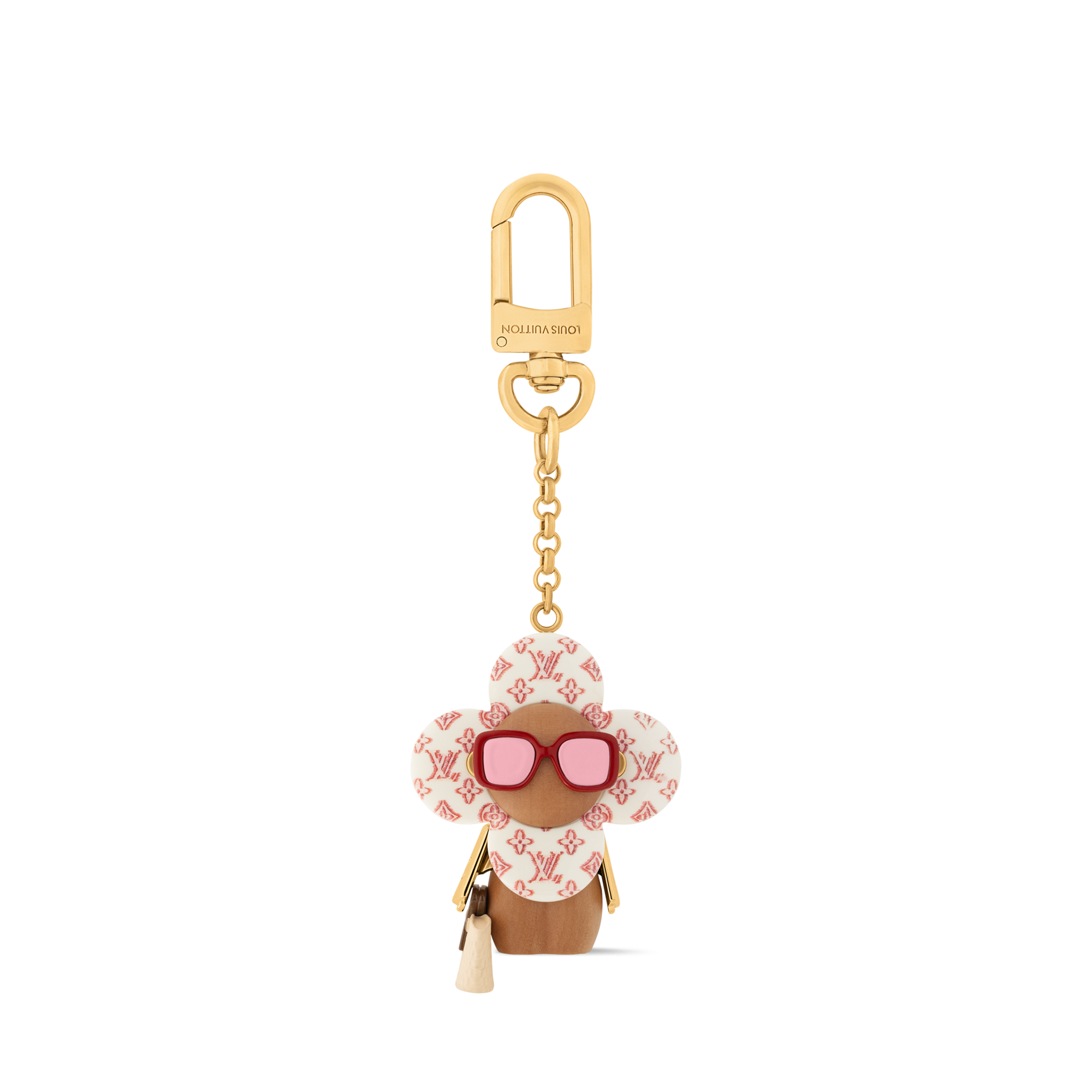 T11/076 LOUIS VUITTON ルイヴィトン グランフロア帽 Louis Vuitton Pink Resin/Wood Vivienne Amour Key Holder and Bag